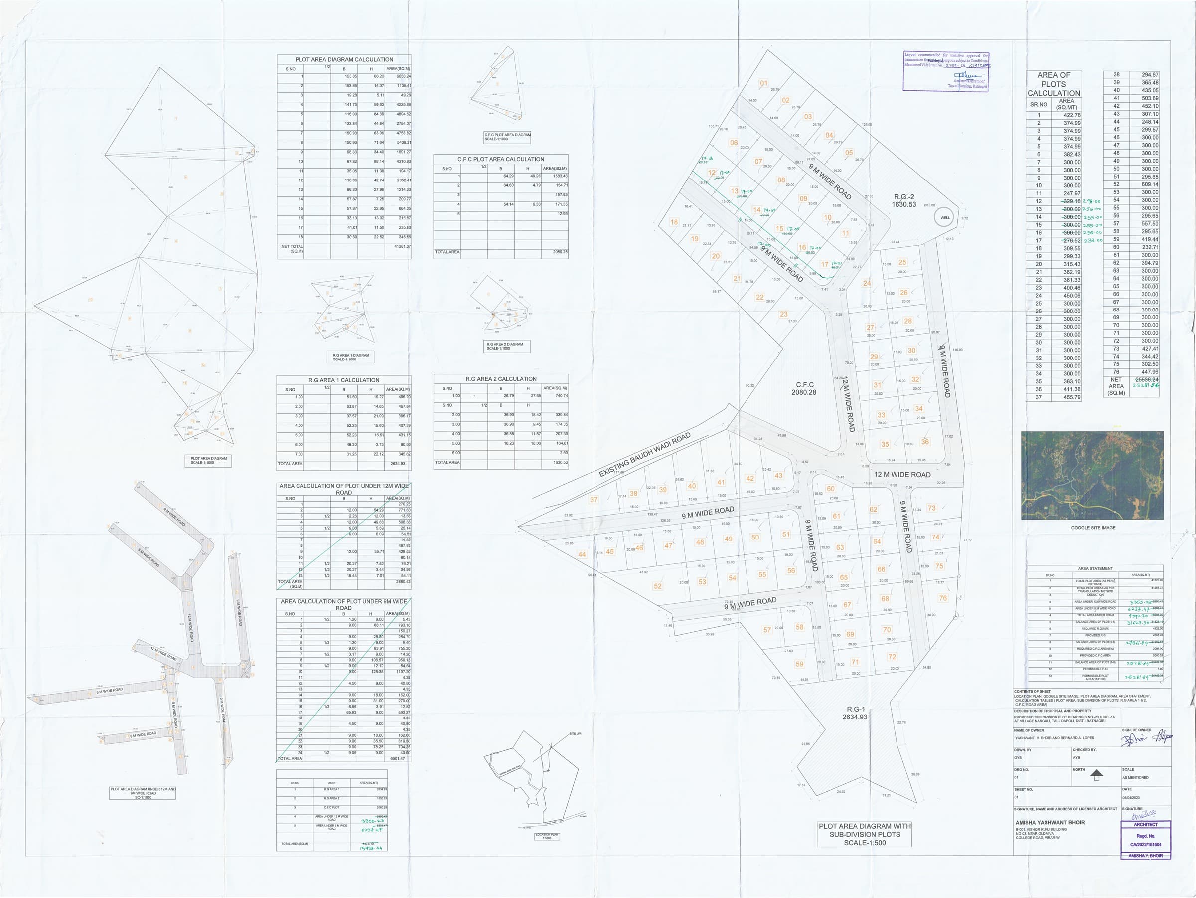 HD plot blueprint for the 10-acre township at Nargoli, Dapoli